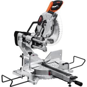 VEVOR Sliding Compound Miter Saw, 12-Inch Blade, 15 Amp Motor, 60-Tooth, Corded Double Bevel Sliding Miter Saw, LED Precision Alignment, Angle Adjustable, for Wood, Composite Decking, Laminates(Double Bevel-12″)