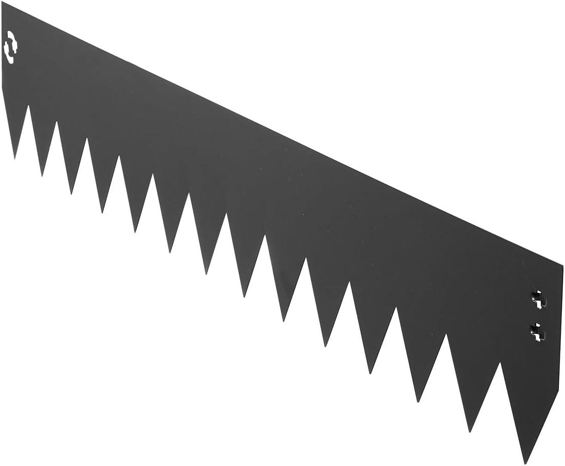 image:imageVEVOR Steel Landscape Edging 6 Packs 40 x 8 in RustResistant Metal Landscape Edging Bendable Garden Edging Border Heavy Duty Lawn Edging EasytoInstall Flower Bed Yard Pathway Divider Black40 L x 6 H 6 Pack