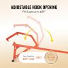 VEVOR 48″ Timberjack Log Lifter, Adjustable Heavy Duty Log Roller Cant Hook, Log Jack with Rubber Grip, Log Cant Hook Logging Tools for Rolling and Raising Up Logs up to 15″ Dia(Steel Handle 48″ for Up to 25″ Logs)