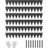 VEVOR Steel Landscape Edging, 6 Packs 40 x 8 in Rust-Resistant Metal Landscape Edging, Bendable Garden Edging Border, Heavy Duty Lawn Edging, Easy-to-Install, Flower Bed Yard Pathway Divider Black(40″ L x 6″ H 6 Pack)
