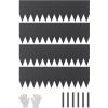 VEVOR Steel Landscape Edging, 6 Packs 40 x 8 in Rust-Resistant Metal Landscape Edging, Bendable Garden Edging Border, Heavy Duty Lawn Edging, Easy-to-Install, Flower Bed Yard Pathway Divider Black(40″ L x 12″ H 4 Pack)