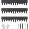 VEVOR Steel Landscape Edging, 6 Packs 40 x 8 in Rust-Resistant Metal Landscape Edging, Bendable Garden Edging Border, Heavy Duty Lawn Edging, Easy-to-Install, Flower Bed Yard Pathway Divider Black(40″ L x 8″ H 3 Pack)