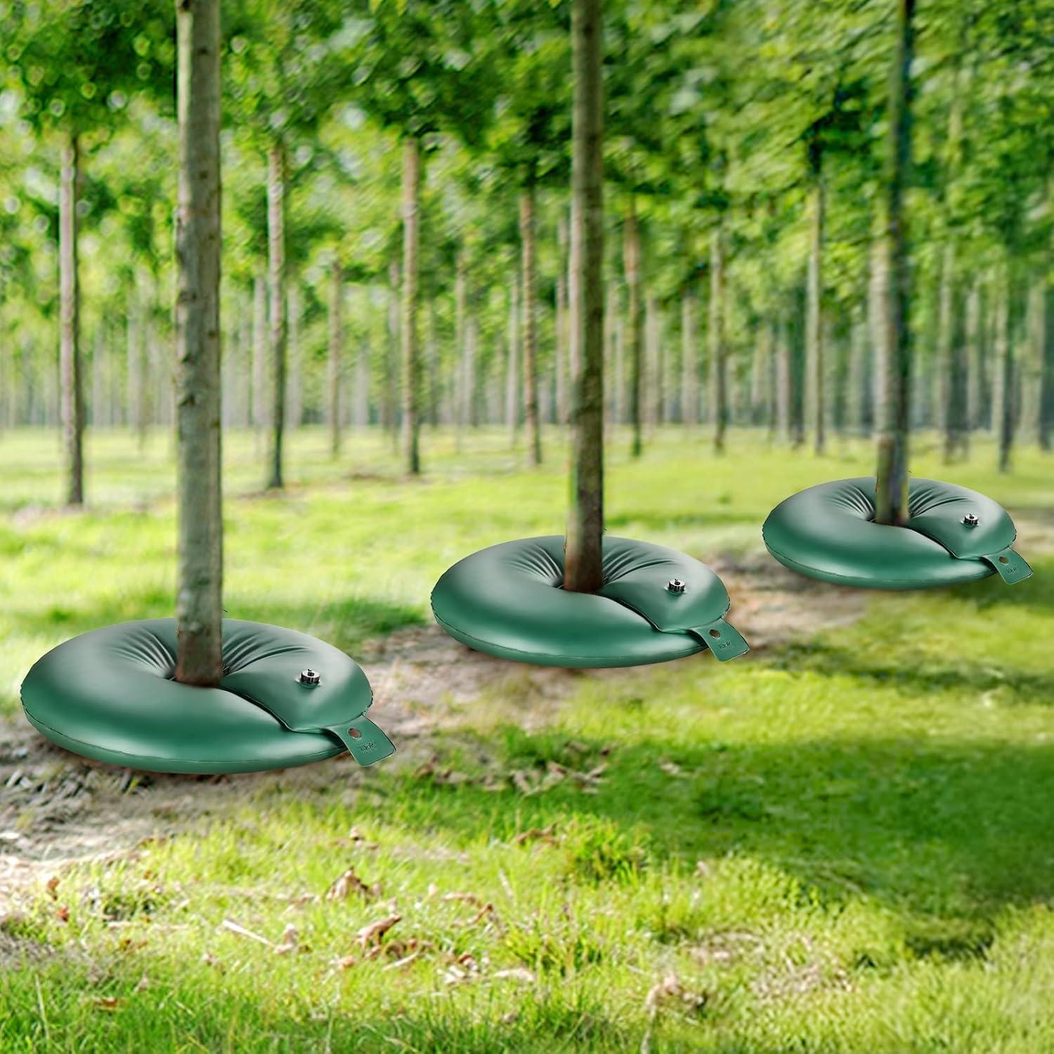image:imageVEVOR Tree Watering Bag 25 Packs 20 Gallons Watering Bags for New Trees 59 Hours Slow Release Refillable Tree Drip Irrigation Bags with Zipper Durable Tree Watering System for Deep Root Targeting4Pcs 20Gal Ring