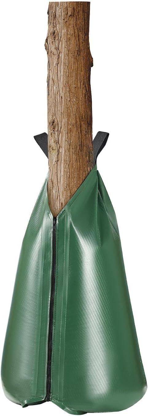 image:imageVEVOR Tree Watering Bag 25 Packs 20 Gallons Watering Bags for New Trees 59 Hours Slow Release Refillable Tree Drip Irrigation Bags with Zipper Durable Tree Watering System for Deep Root Targeting4Pcs 20Gal
