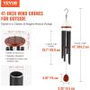 VEVOR 45″ Memorial Wind Chimes for Outside – Professional Deep Tone Gift for Mother’s Day, Father’s Day, Birthdays, D Key Tuned Outdoor Chimes with Bronze Finish, Sympathy Gift for Loss of Loved One(Black)