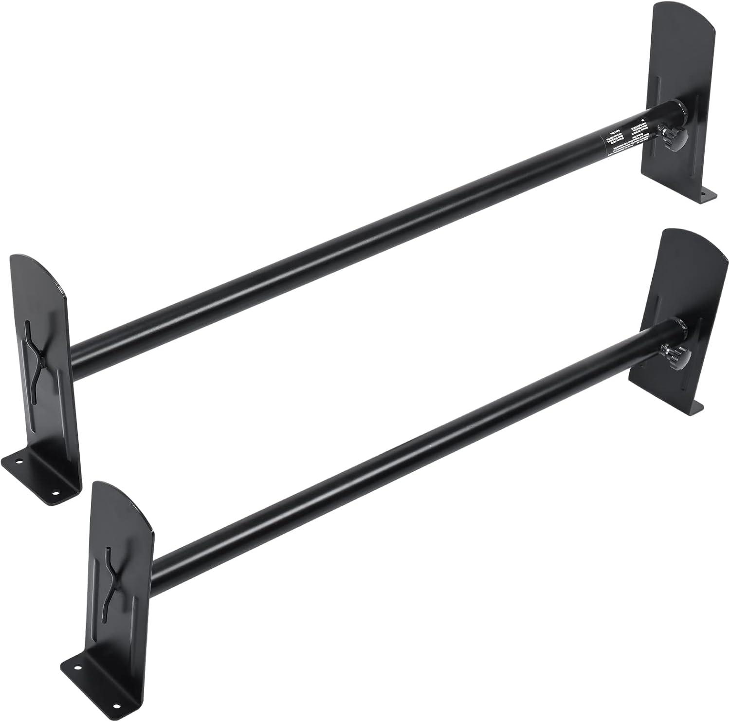 image:imageVEVOR Van Ladder Racks 472787 in Adjustable 500 lbs Capacity Alloy Steel Compatible with FullSize Vans 2 Pcs Whitefor Minivans