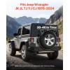 VEVOR Spare Tire Cargo Basket, for 30-40 Inch Tires, Fit for 1976-2024 Jeep Wrangler JK JL TJ YJ CJ, 80 lbs Load Capacity, Utility Cargo Basket Rack Storage Tray Replacement, No-Drill Installation