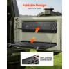 VEVOR Tailgate Table for 2021-2026 Ford Bronco 4 Door Hardtops (Exclude Bronco Sport), Foldable Molle Panel Drop Down Table, Rear Door Cargo Storage Rack Shelf Luggage Holder Carrier(Ford Bronco(2021-2025))