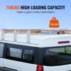 VEVOR Van Ladder Racks, 47.2-78.7 in Adjustable, 500 lbs Capacity, Alloy Steel, Compatible with Full-Size Vans, 2 Pcs White(for Full-size Vans)