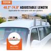 VEVOR Van Ladder Racks, 47.2-78.7 in Adjustable, 500 lbs Capacity, Alloy Steel, Compatible with Full-Size Vans, 2 Pcs White(for Full-size Vans)