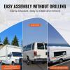 VEVOR Van Ladder Racks, 47.2-78.7 in Adjustable, 500 lbs Capacity, Alloy Steel, Compatible with Full-Size Vans, 2 Pcs White(for Mid-Large Size Vans)