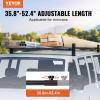 VEVOR Van Ladder Racks, 47.2-78.7 in Adjustable, 500 lbs Capacity, Alloy Steel, Compatible with Full-Size Vans, 2 Pcs White(for Minivans)
