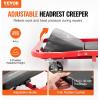 VEVOR Mechanic Garage Creeper, 40-Inch, 300 lbs Capacity Automotive Rolling Creeper with 6 Casters Adjustable Cushioned Headrest, Heavy Duty Steel Frame Low Profile for Garages, Repair Shops, and DIY(44 inch)