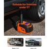VEVOR Electric Car Jack Wireless 5 Tons, Cordless Remote Control Hydraulic Electric Jack, LED Light Hydraulic Repair Tool, 135-360mm Lifting Range for SUV MPV Sedan Truck Repair(5T cordless remote)