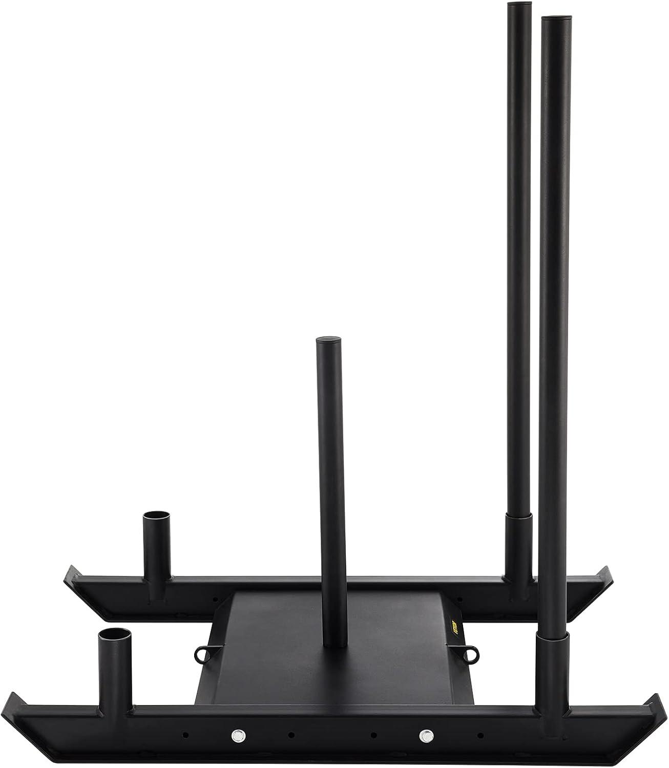 image:imageVEVOR Weight Training Pull Sled Fitness Strength Speed Training Sled Steel Power Sled Workout Equipment for Athletic Exercise and Speed ImprovementB500