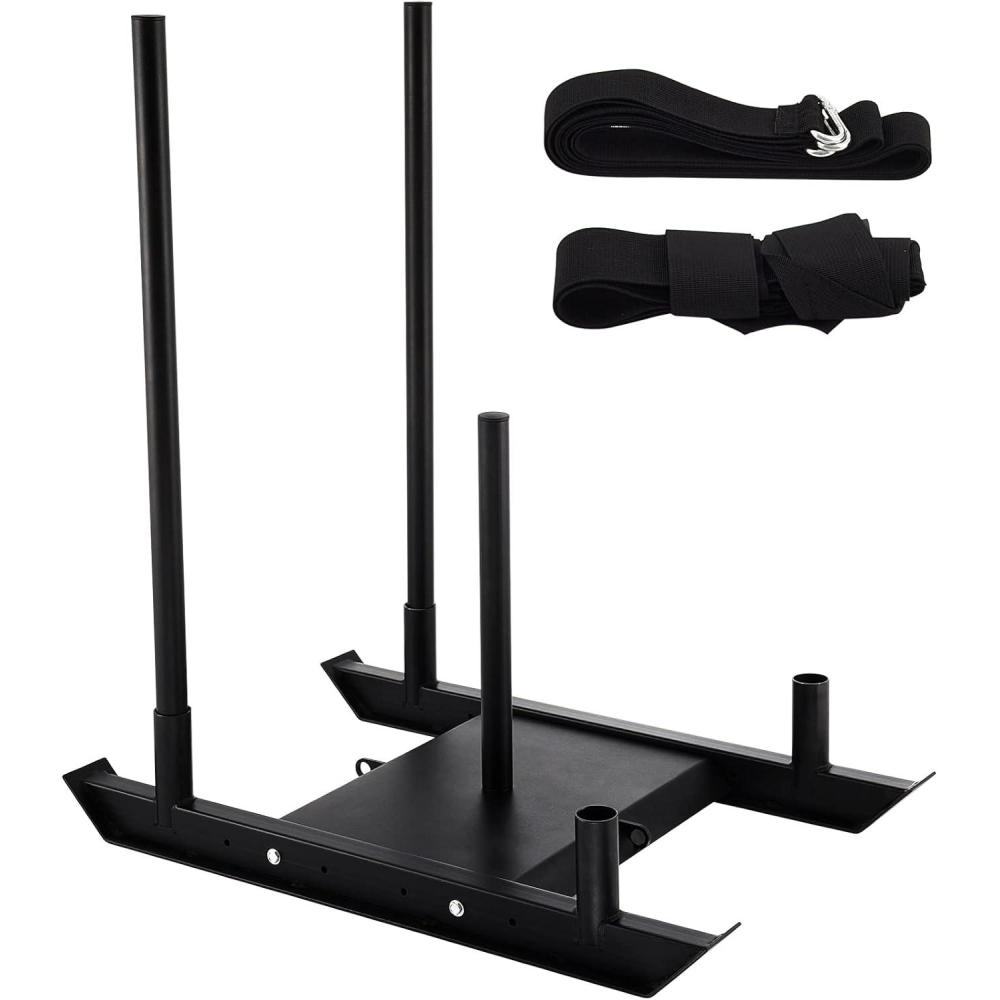 image:imageVEVOR Weight Training Pull Sled Fitness Strength Speed Training Sled Steel Power Sled Workout Equipment for Athletic Exercise and Speed ImprovementB500