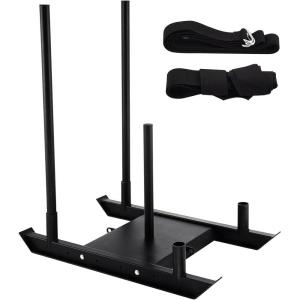 VEVOR Weight Training Pull Sled, Fitness Strength Speed Training Sled, Steel Power Sled Workout Equipment for Athletic Exercise and Speed Improvement(B500)