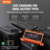 VEVOR 36 Volt Golf Cart Battery Charger, 12 AMP, Smart Battery Charger with D-Style Plug, Compatible with Lead-Acid AGM/Gel/EFB MF NMC LiFePO4 Batteries for EZGO TXT, IP67 Waterproof ETL Certified(36V 18A For Crowfoot Plug)