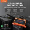 VEVOR 36 Volt Golf Cart Battery Charger, 12 AMP, Smart Battery Charger with D-Style Plug, Compatible with Lead-Acid AGM/Gel/EFB MF NMC LiFePO4 Batteries for EZGO TXT, IP67 Waterproof ETL Certified(36V 18A For D-Style Plug)