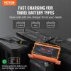 VEVOR 36 Volt Golf Cart Battery Charger, 12 AMP, Smart Battery Charger with D-Style Plug, Compatible with Lead-Acid AGM/Gel/EFB MF NMC LiFePO4 Batteries for EZGO TXT, IP67 Waterproof ETL Certified(36V 12A For D-Style Plug)