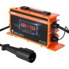 VEVOR 36 Volt Golf Cart Battery Charger, 12 AMP, Smart Battery Charger with D-Style Plug, Compatible with Lead-Acid AGM/Gel/EFB MF NMC LiFePO4 Batteries for EZGO TXT, IP67 Waterproof ETL Certified(48V 15A For 3-Pin Round Plug)