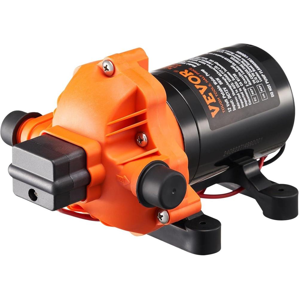 image:imageVEVOR 12V Diaphragm Pump 3 GPM 1136 Lmin 3Chamber 12 Volt DC Water Pump with Automatic Pressure Switch 40100 PSI Adjustable 50 PSI 12 MNPT Port for RV Yacht Food Truck Camper Marine12V 30GPM 50PSI
