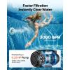 VEVOR 12″ Sand Filter Pump for Above Ground Pools Up to 15000 Gallons, 0.33 HP 3000 GPH Pool Filtration System, Pre-Assembled Core for Easy Setup, Leak-Resistant Design & 6-Way Valve(White)