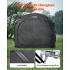 VEVOR Bike Tent, 4 to 5 Bikes, Outdoor Spacious Bike Storage Tent with Ventilated Window, Waterproof Easy-to-Install Bike Tent with High Strength Fiberglass & Dual Zippers, Fit for Bicycle(Black- Cabin-shaped – L for 1-2 Bikes)
