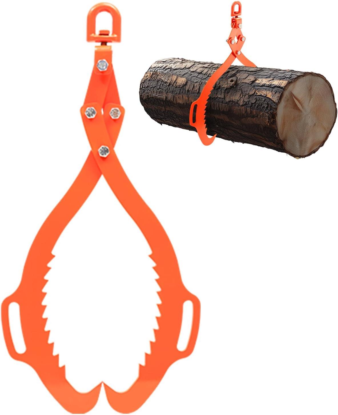 image:imageVEVOR Log Lifting Tongs 36in 4 Serrated Claw Hook Log Tongs Heavy Duty Steel Swivel Dragging Tongs 3300LBS Log Grapple with Handles Lumber Log Skidding Tongs for Tractors Trucks Forklifts ATVs2 Serrated Claw