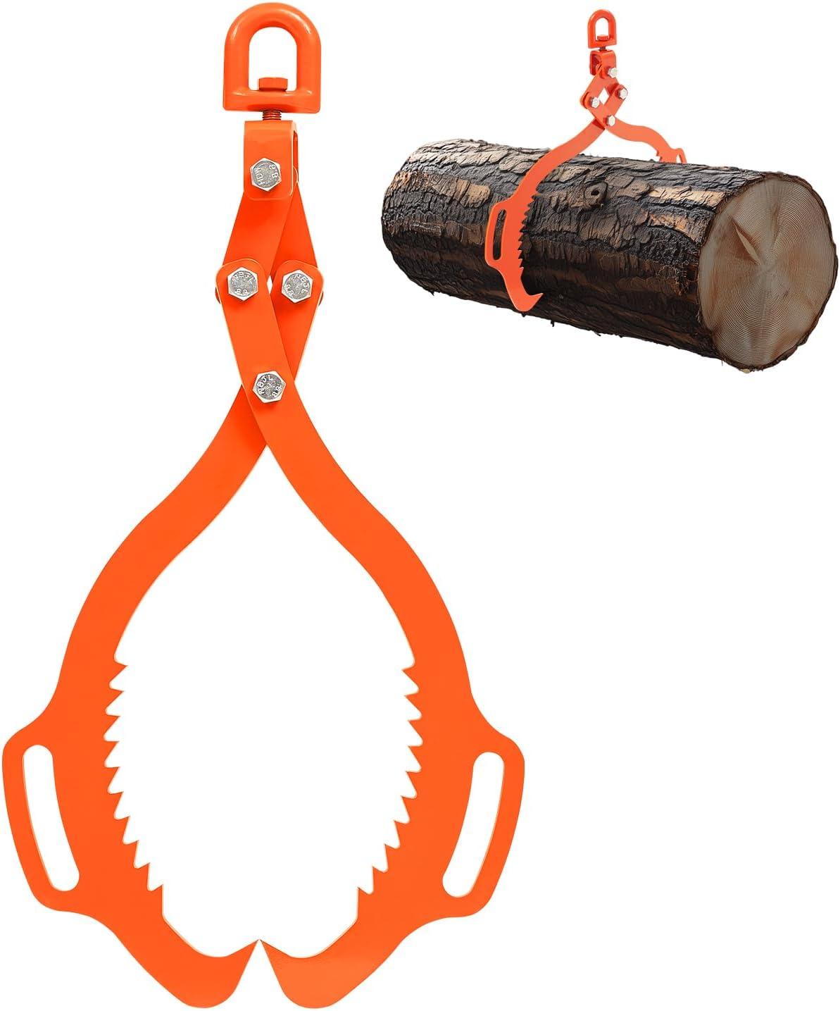 image:imageVEVOR Log Lifting Tongs 36in 4 Serrated Claw Hook Log Tongs Heavy Duty Steel Swivel Dragging Tongs 3300LBS Log Grapple with Handles Lumber Log Skidding Tongs for Tractors Trucks Forklifts ATVs2 Serrated Claw