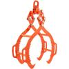 VEVOR Log Lifting Tongs 36in, 4 Serrated Claw Hook Log Tongs, Heavy Duty Steel Swivel Dragging Tongs, 3300LBS Log Grapple with Handles, Lumber Log Skidding Tongs for Tractors, Trucks, Forklifts, ATVs(4 Serrated Claw)