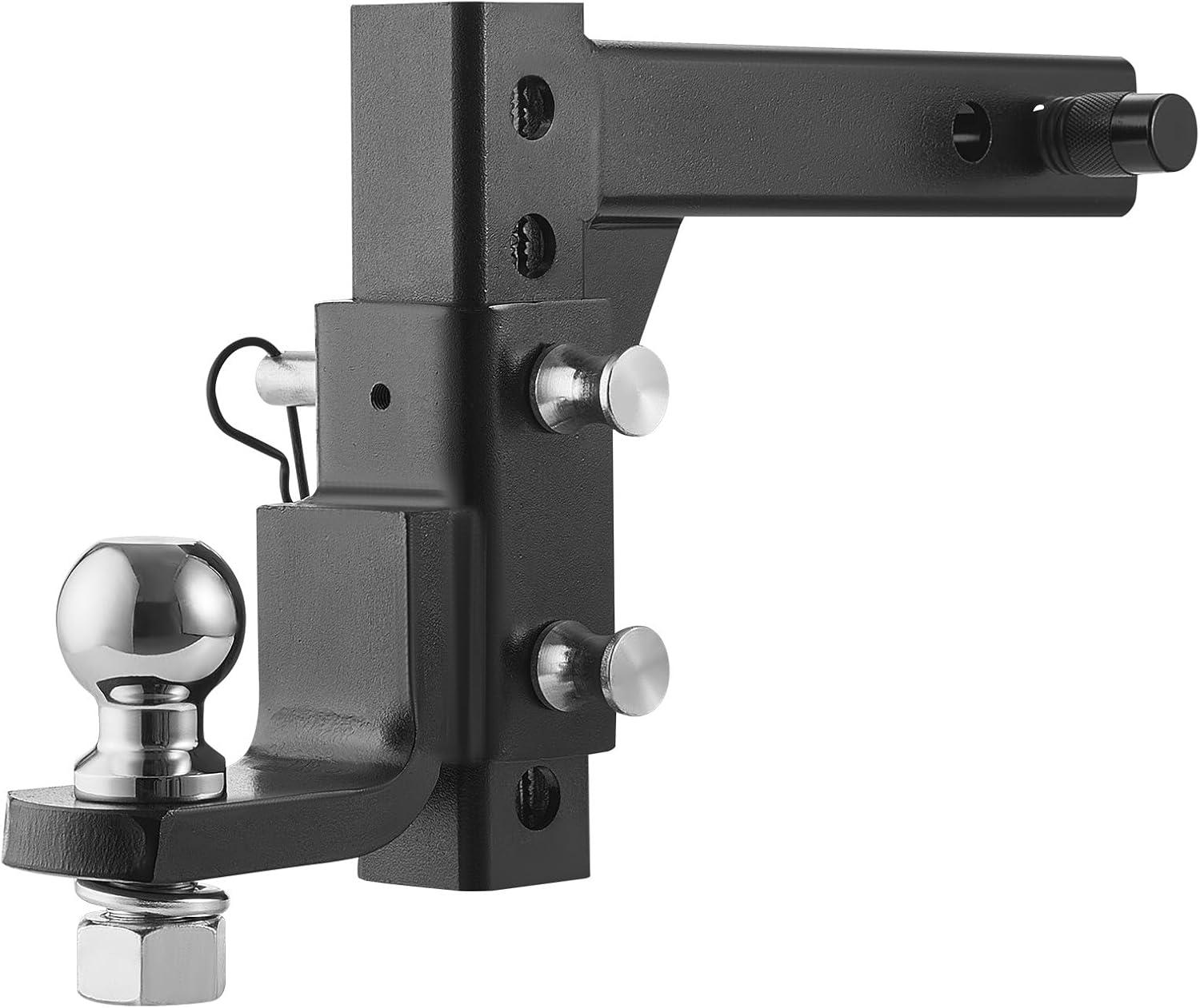 image:imageVEVOR 2 Inch Receiver Trailer Hitch Ball Mount 7500 lbs Capacity Black Carbon Steel Fits Truck RV Trailer ATV MotorcycleBlack