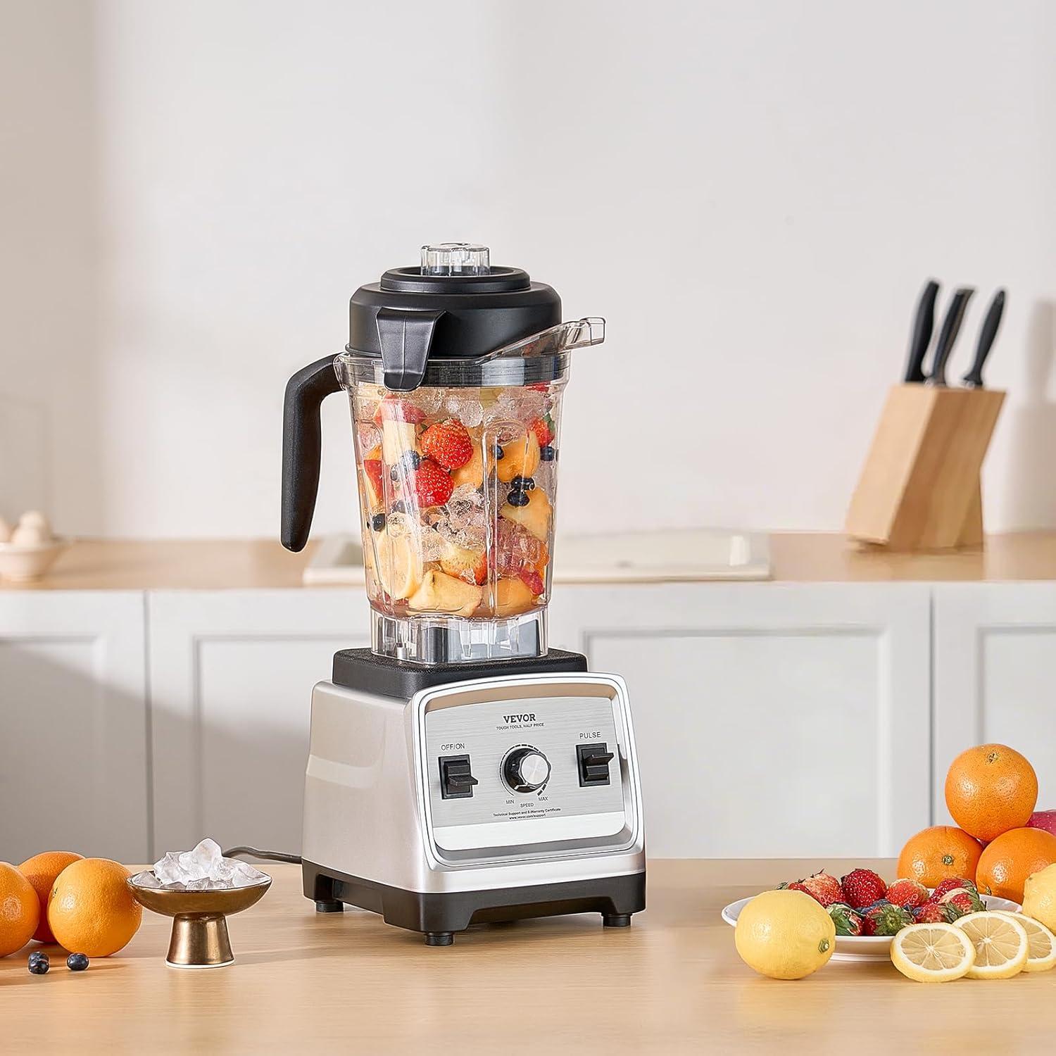 image:imageVEVOR Professional Blender for Smoothies 85 oz 1400Wwith Powerful Motor MultiFunctional Food Processing for SmoothieMilkshakeJuice Fits for Kitchen25 L 85 oz