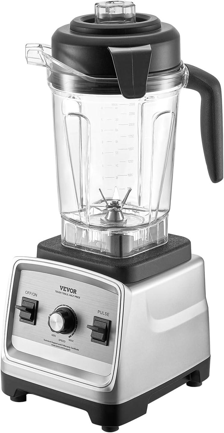 image:imageVEVOR Professional Blender for Smoothies 85 oz 1400Wwith Powerful Motor MultiFunctional Food Processing for SmoothieMilkshakeJuice Fits for Kitchen25 L 85 oz