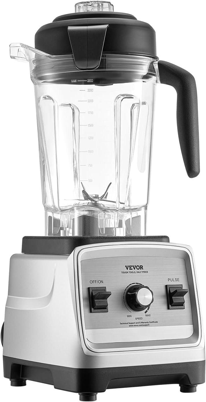 image:imageVEVOR Professional Blender for Smoothies 85 oz 1400Wwith Powerful Motor MultiFunctional Food Processing for SmoothieMilkshakeJuice Fits for Kitchen25 L 85 oz