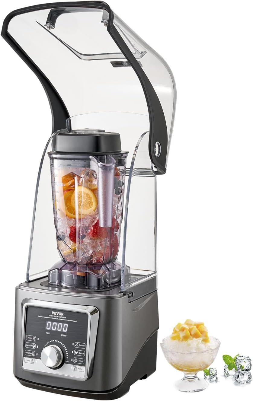 image:imageVEVOR Professional Blender for Smoothies 85 oz 1400Wwith Powerful Motor MultiFunctional Food Processing for SmoothieMilkshakeJuice Fits for Kitchen25 L 85 oz