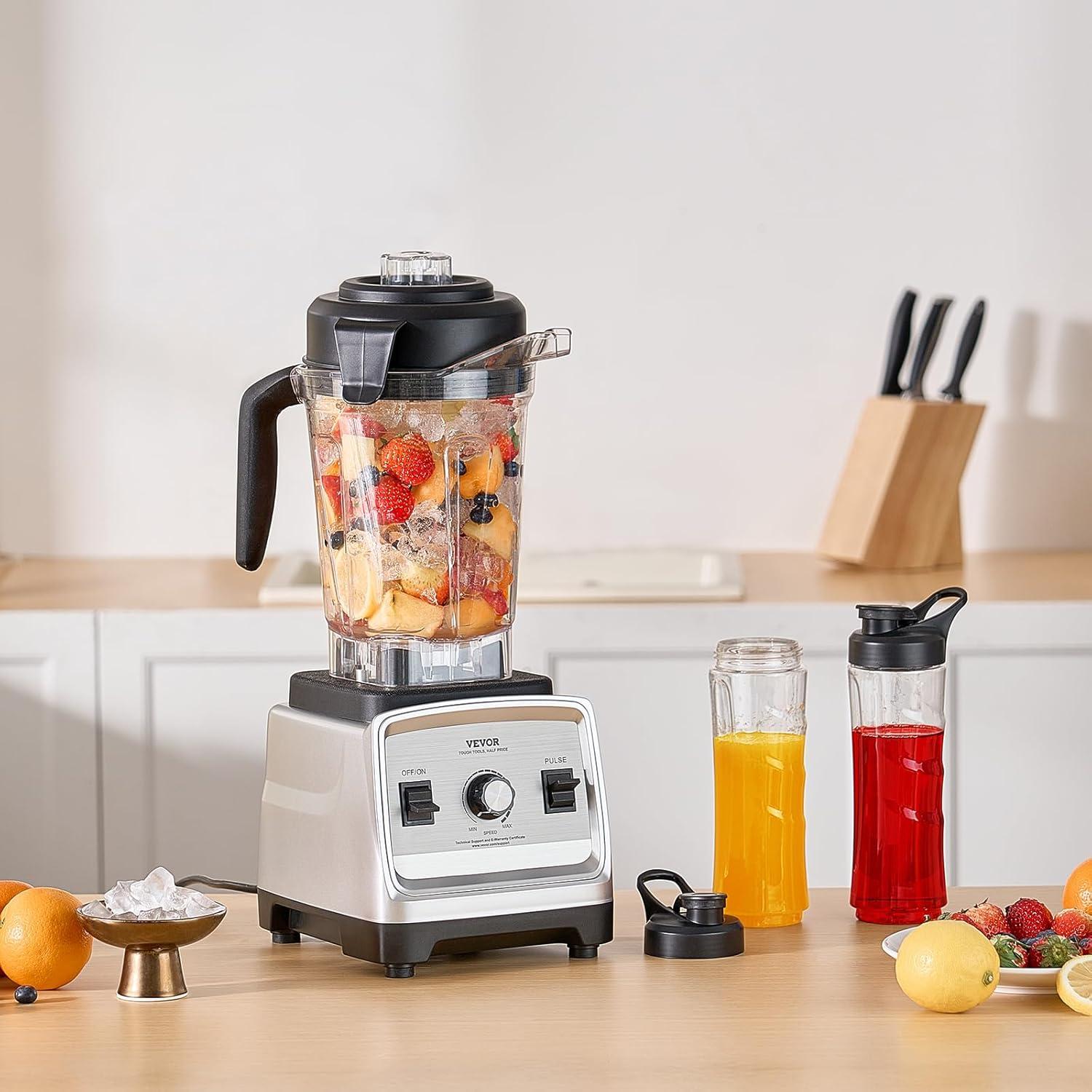 image:imageVEVOR Professional Blender for Smoothies 85 oz 1400Wwith Powerful Motor MultiFunctional Food Processing for SmoothieMilkshakeJuice Fits for Kitchen25 L 85 oz