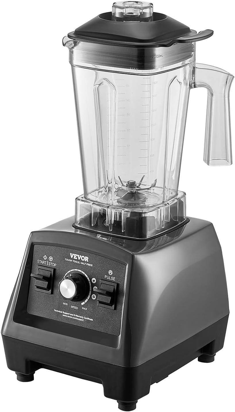image:imageVEVOR Professional Blender for Smoothies 85 oz 1400Wwith Powerful Motor MultiFunctional Food Processing for SmoothieMilkshakeJuice Fits for KitchenGrey
