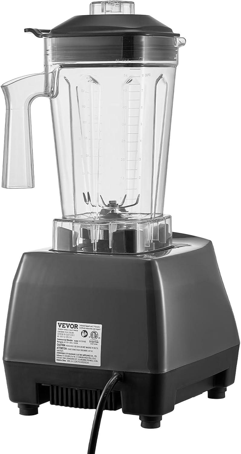 image:imageVEVOR Professional Blender for Smoothies 85 oz 1400Wwith Powerful Motor MultiFunctional Food Processing for SmoothieMilkshakeJuice Fits for KitchenGrey