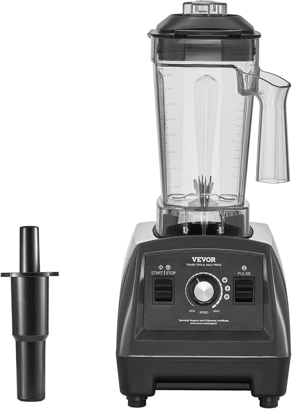 image:imageVEVOR Professional Blender for Smoothies 85 oz 1400Wwith Powerful Motor MultiFunctional Food Processing for SmoothieMilkshakeJuice Fits for KitchenGrey