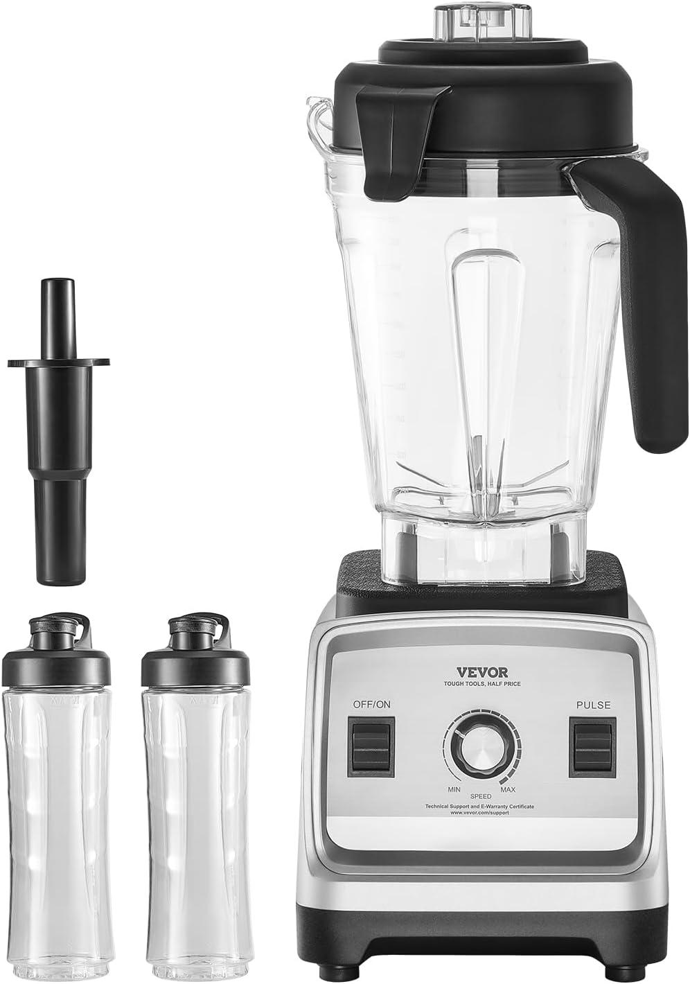 image:imageVEVOR Professional Blender for Smoothies 85 oz 1400Wwith Powerful Motor MultiFunctional Food Processing for SmoothieMilkshakeJuice Fits for KitchenLight Gray