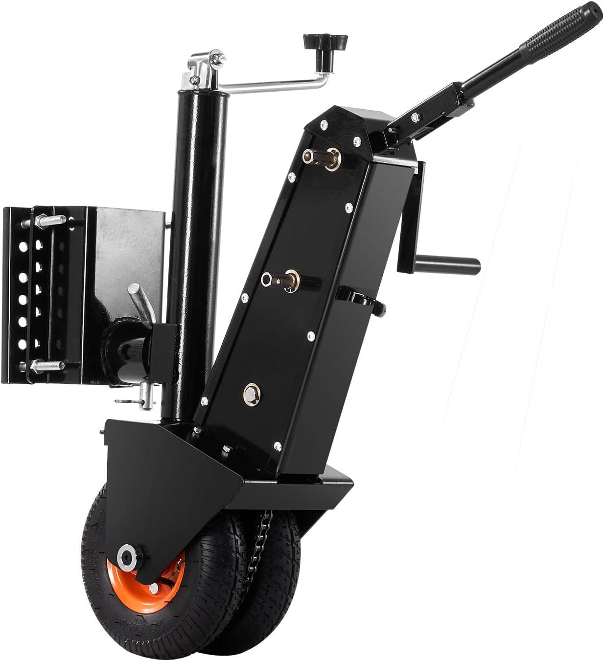 image:imageVEVOR Trailer Dolly 500lbs Tongue Weight Capacity 13 inch232 inch Height Adjustable Trailer Mover Dolly 9inch Pneumatic Rubber Tire Manual or Electric Wrench Drive for Moving RV Trailer