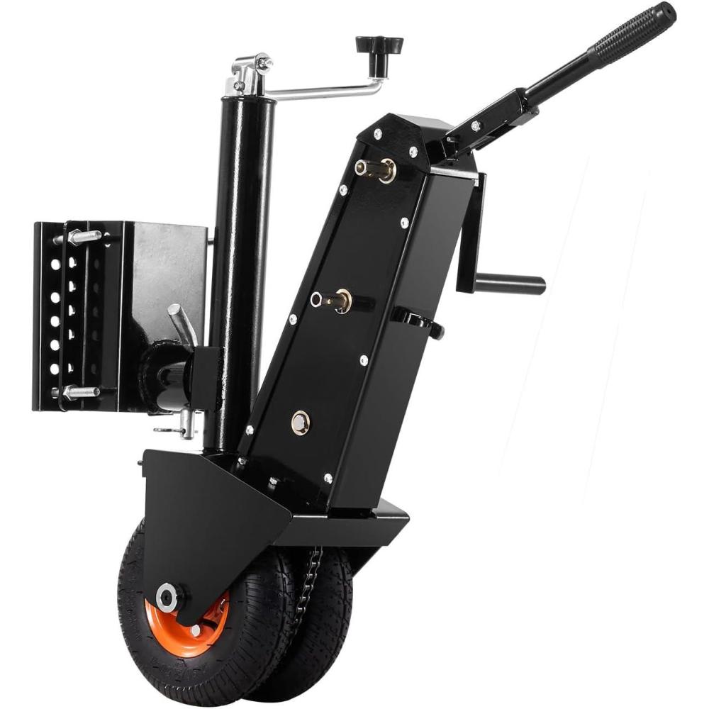 image:imageVEVOR Trailer Dolly 500lbs Tongue Weight Capacity 13 inch232 inch Height Adjustable Trailer Mover Dolly 9inch Pneumatic Rubber Tire Manual or Electric Wrench Drive for Moving RV Trailer