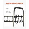 VEVOR 2 Tier Coffee Bar Organizer for Countertop, Multifunctional Mug Holder and Coffee Station, 12 Movable Hooks and 2 Shelves for Coffee Accessories Storage and Display, Home Office (Matte Black)(12 Hooks-Countertop)