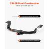 VEVOR Class 3 Trailer Hitch, 2-Inch Receiver, Q455B Steel Tube Frame, Compatible with 2020-2023 Toyota Highlander, Multi-Fit Hitch to Receive Ball Mount, Cargo Carrier, Bike Rack, and Tow Hook, Black(2012-2016 Honda CR-V)