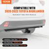 VEVOR Class 3 Trailer Hitch, 2-Inch Receiver, Q455B Steel Tube Frame, Compatible with 2020-2023 Toyota Highlander, Multi-Fit Hitch to Receive Ball Mount, Cargo Carrier, Bike Rack, and Tow Hook, Black(2020-2023 Toyota Highlander)