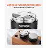 VEVOR Coffee Distributor 58mm, 2-in-1 Adjustable Espresso Distributor with Fan-Shaped Base, Coffee Distributor 304 Stainless Steel with Easy-to-Disassemble Design(51mm)