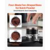 VEVOR Coffee Distributor 58mm, 2-in-1 Adjustable Espresso Distributor with Fan-Shaped Base, Coffee Distributor 304 Stainless Steel with Easy-to-Disassemble Design(51mm)