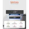 VEVOR Commercial Ice Maker Machine, 130Lbs/24H with 33Lbs Storage, 45 Cubes per Cycle, Stainless Steel Freestanding & Under Counter Ice Maker with LED Display & Self-Cleaning, for Home Bar Restaurant(160lbs/24H)