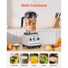 VEVOR Professional Blender for Smoothies, 85 oz 1400W,with Powerful Motor, Multi-Functional Food Processing for Smoothie/Milkshake/Juice, Fits for Kitchen(2.5 L / 85 oz)